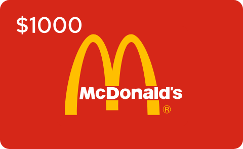 $1,000 McDonald's gift card promotion